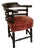 Antique Carved Rosewood Roundabout Corner Chair, American 1870-80 For Sale