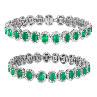 Late 20th Century White Gold Bracelet For Sale