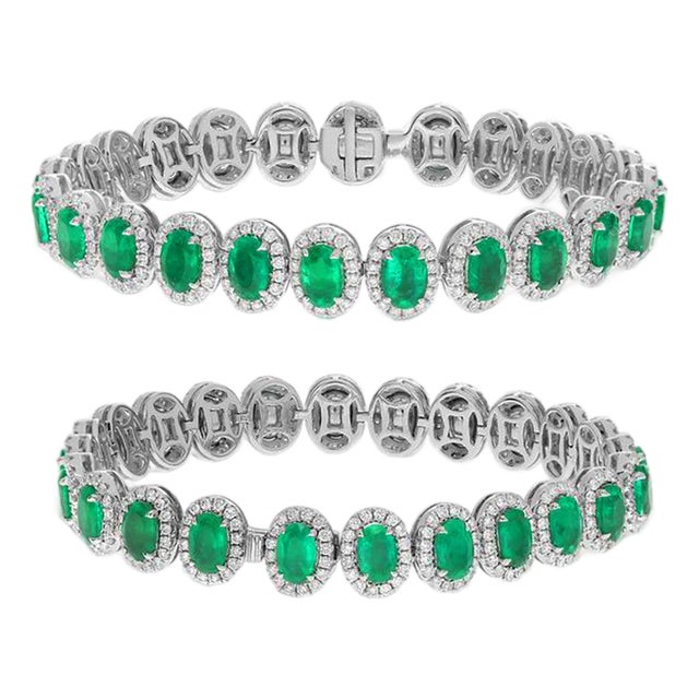 Late 20th Century White Gold Bracelet For Sale