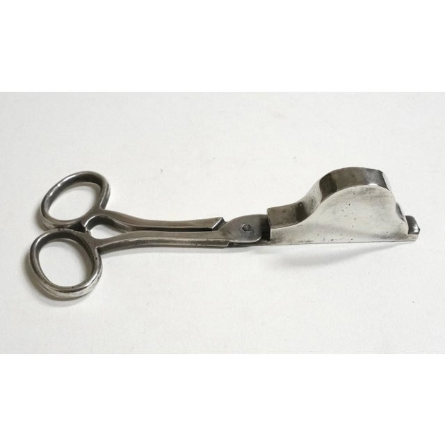 18th Century XVIII Century Silver Candle Holder with Snuffer Scissors Wick Trimmer For Sale - Image 10 of 11