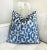 Blue Groove 20x20 Velvet Pillow With Feather Down Insert For Sale In New York - Image 6 of 7