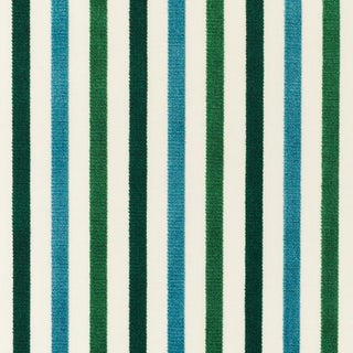 Schumacher Le Matelot Fabric in Peacock For Sale