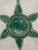Vintage 1950s French Longchamp Green and White Oyster Plate For Sale - Image 6 of 16