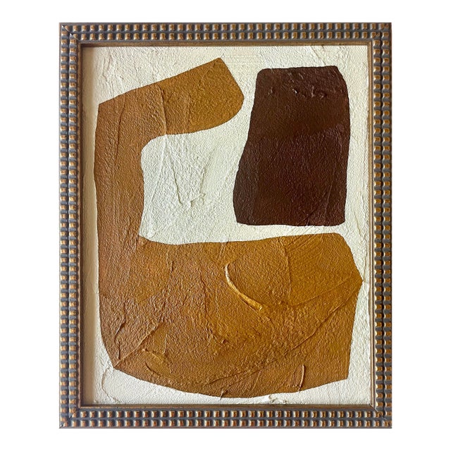 2025 "Mattone" Abstract Minimalist Painting on Canvas by r.k. Red For Sale