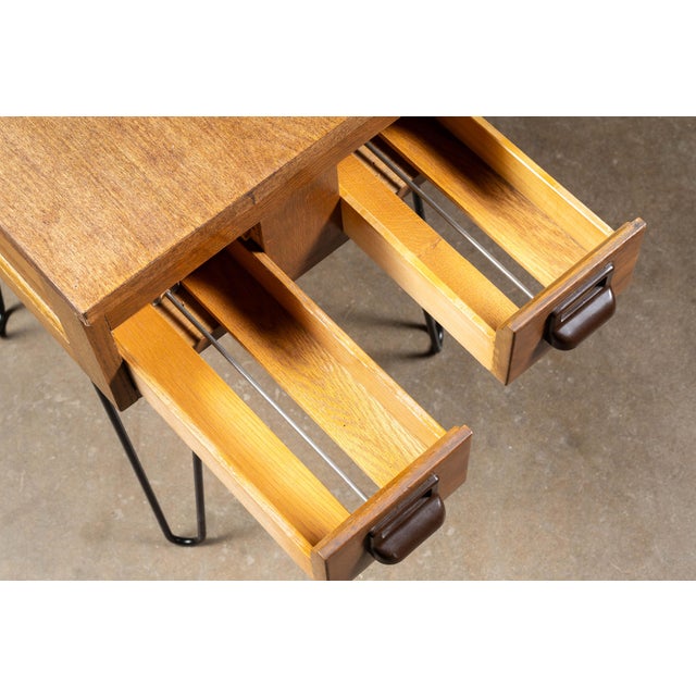 Mid 20th Century Mid-Century Two-Drawer Oak Card Catalog by Globe-Wernicke For Sale - Image 5 of 8