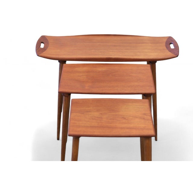 Mid-Century Modern Teak Nesting Tables by Jens Harald Quistgaard, 1960s, Set of 3 For Sale - Image 3 of 18
