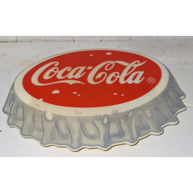 Vintage Wall Lamp in Plastic with Coca-Cola Advertising, 1980s For Sale - Image 4 of 8
