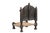 Vintage Indian Carved Teakwood Pita Chair For Sale - Image 4 of 4