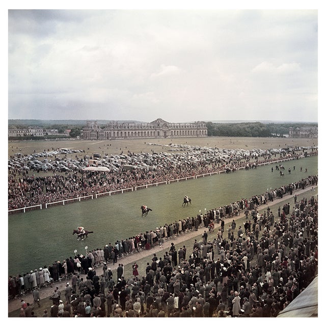 Chantilly Racecourse 1956 Chantilly Racecourse in France, 1956. Slim Aarons Slim Aarons was one of the twentieth century’s...