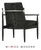 1950s Danish Modern Ebonized Black Cerused Lounge Chair For Sale