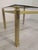 Hollywood Regency Coffee Table in Gold and Glass, 1972 For Sale - Image 6 of 12