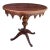 Vintage Giraffe Animal Print Wood Turned Leg Pedestal Table Lane Furniture For Sale