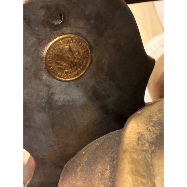 Late 19th Century Bronze-Finished Cherub Playing Violin Table Lamp With Marble Base. For Sale - Image 4 of 9