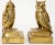 Mid 20th Century Vintage Cast Brass Owl Figurine Sculpture Bookends Mid-Century Modern 1950's For Sale - Image 5 of 13