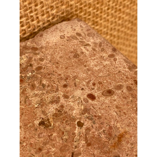 Iron + Marble French Art Deco Poillerat-Style Wall-Mounted Console Table For Sale - Image 16 of 18