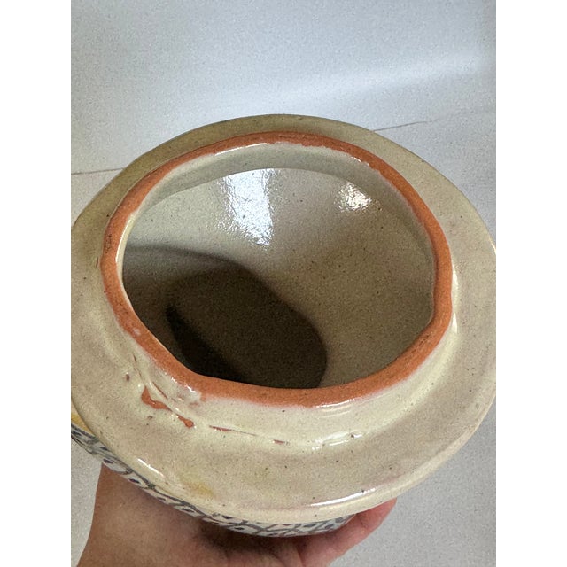 Late 20th Century Made in Mexico Hand Painted and Glazed Terra Cotta Tucan Figure For Sale - Image 5 of 15