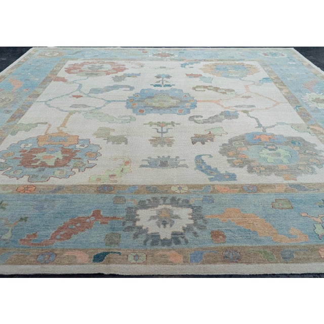 Turkish Oushak Square Rug 13'5" x 14'3" #20430 Explore a curated collection of hallway runners, wool rugs, and handmade...