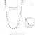 Natural 8.90ct Ruby & 1.24ct Diamond Riviera Tennis Necklace in 14k White Gold For Sale - Image 13 of 17