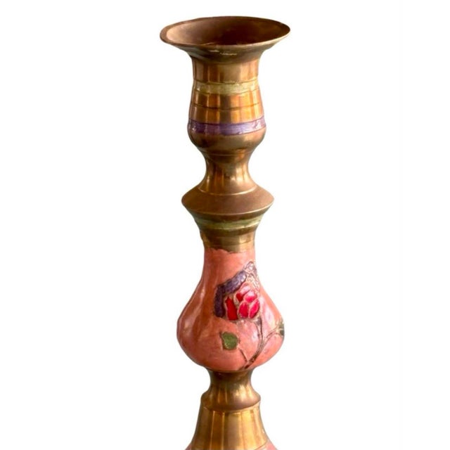 Metal Antique Art Nouveau Candleholders, 1890s, Set of 2 For Sale - Image 7 of 9