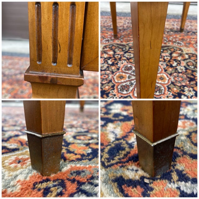 Vintage Century Furniture Traditional Regency Side Table in Light Walnut For Sale - Image 11 of 11