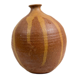1970s Vintage Modern Glaze Art Pottery Bud Weed Vase
