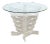Mid-Century Modern Stacked Lucite Base Round Center Table For Sale