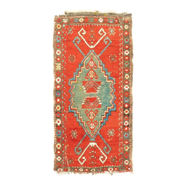 Antique Konya (One of Pair) Rug 1'6'' X 2'11'' For Sale