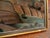 Mid-Century Modernist Oil Pastel Landscape Painting, Signed Bower For Sale - Image 13 of 16