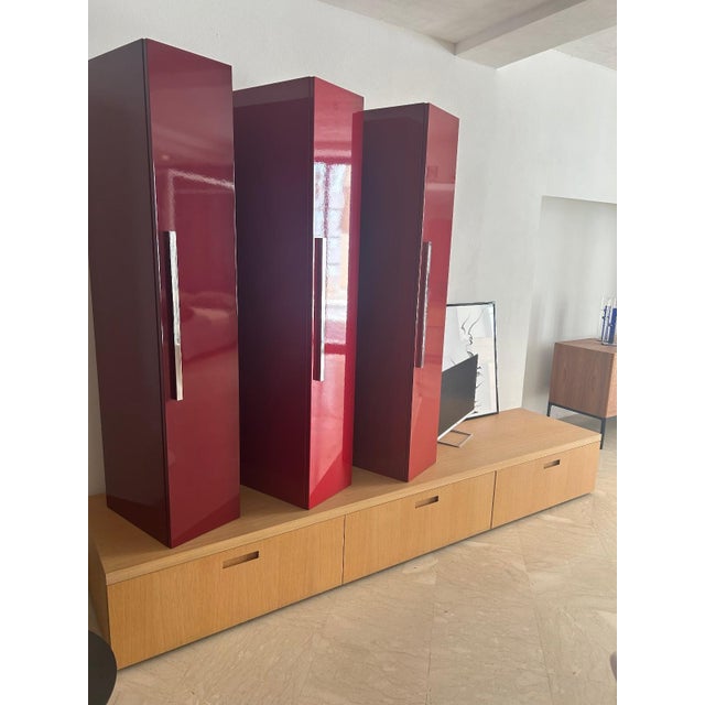 Early 21st Century Wall Composition in Oak and Glossy Lacquer by Cappellini, 2010s For Sale - Image 5 of 6