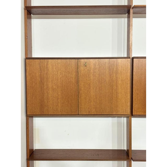 Mid-Century Modern Modular Wall Shelf in Teak by Interna-Peter Pedrides, 1960s For Sale - Image 4 of 18