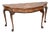 Large Antique Queen Anne Style Figured Walnut Console Table, 1900 For Sale