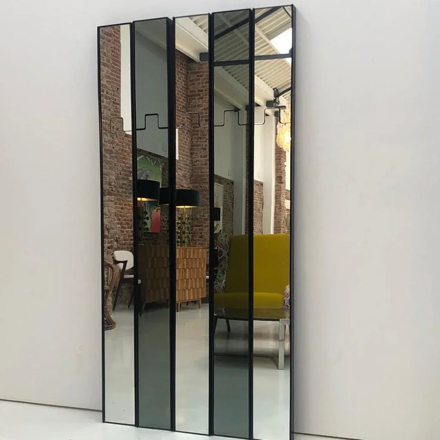 Large Italian Gonda Mirrors by Luciano Bertoncini for Elco, 1970s, Set of 6 For Sale - Image 6 of 14