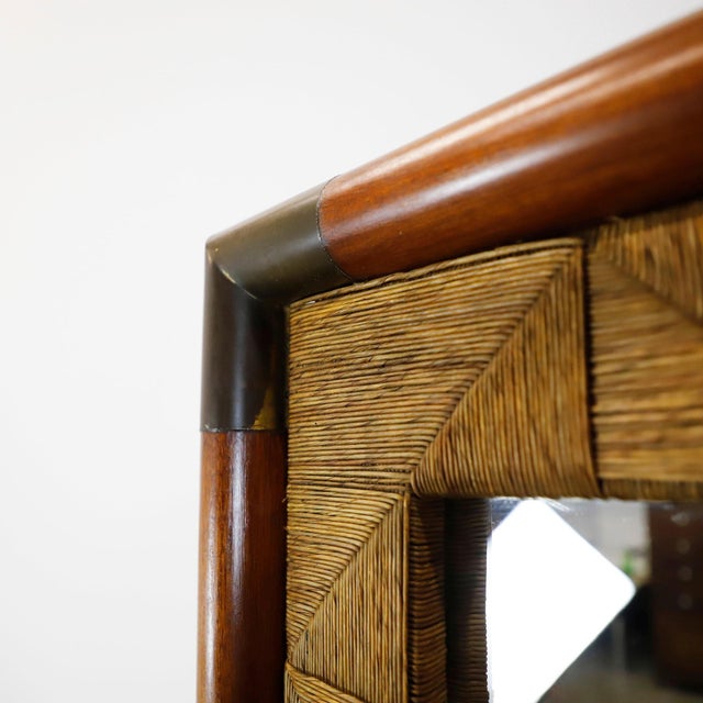 Unique Mexican Mid-Century Handcrafted Mirror For Sale - Image 4 of 4