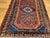Persian Vintage Persian Malayer Area Rug, Hand-Knotted Wool, Geometric Pattern, 2x3, Red & Blue For Sale - Image 3 of 8