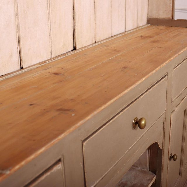 Large Country House Dresser in Pine For Sale - Image 10 of 12