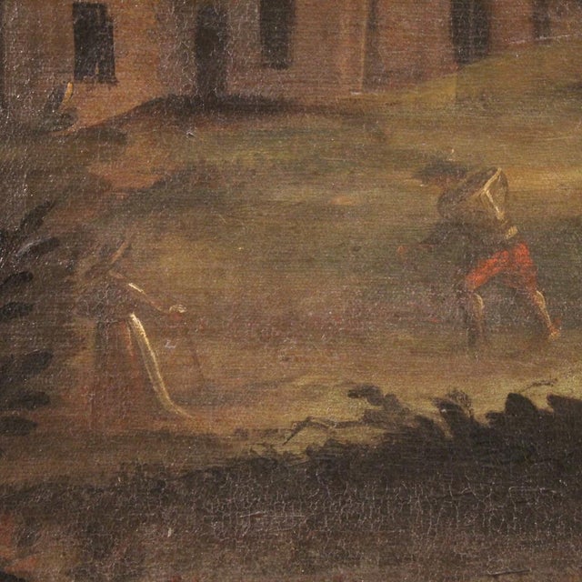 Italian Artist, Landscape, 1750, Oil on Canvas, Framed For Sale - Image 6 of 16
