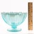 Victorian Richelieu Blue Pearline Pressed Glass Footed Bowl from Davidson For Sale - Image 3 of 4