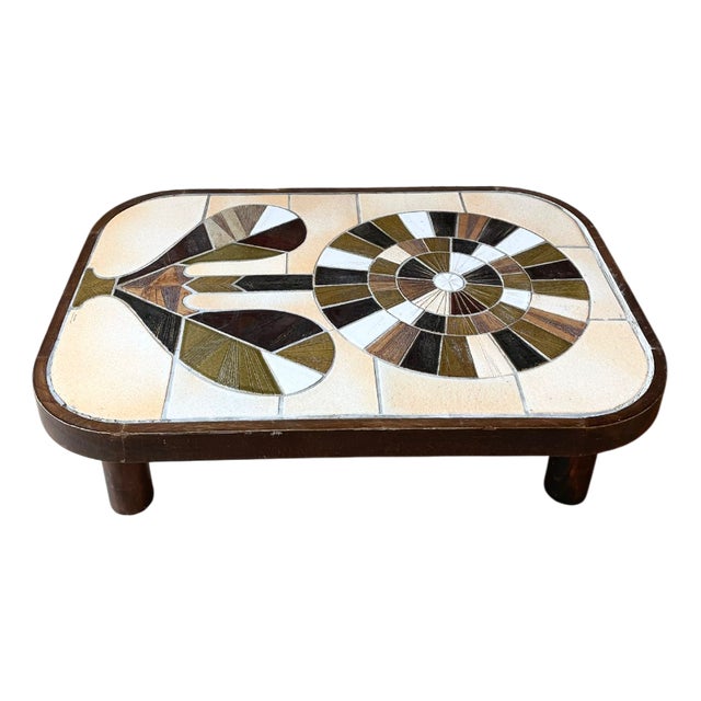 Ceramic Coffee Table by Roger Capron for Vallauris, 1960s For Sale