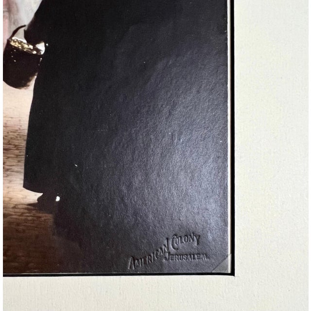 The mat measures 21 X 16 the images are around 12 X 9 inches. They bear the blindstamp of the American Colony Jerusalem. I...