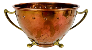 Large Art Nouveau Copper and Brass Champagne Cooler Bowl from WMF, 1900s