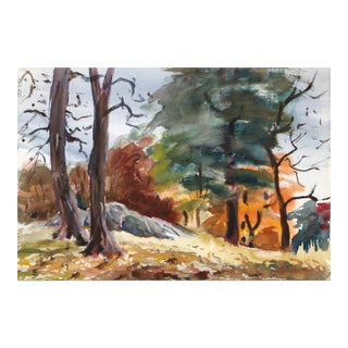 1950s "Maine p6.59" Watercolor Painting by Eve Nethercott For Sale