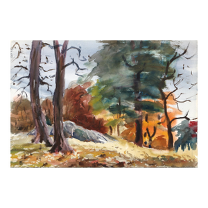 1950s "Maine p6.59" Watercolor Painting by Eve Nethercott