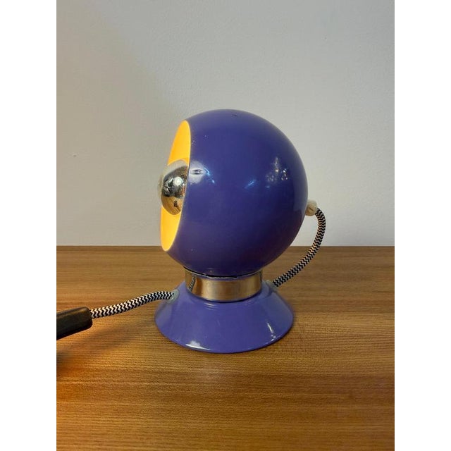 Purple Globe Lamp for Table by Abo Randers For Sale - Image 10 of 11