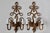 Metal Vintage Italian Florentine Style Gold Finished Scrolling Arms Electric Wall Sconces- A Pair For Sale - Image 7 of 15