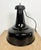 Industrial Black Pendant Factory Lamp with Cast Iron Top, 1970s For Sale - Image 10 of 17