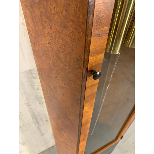 Tan Howard Miller Burl-Wood & Rosewood 8 Day Tall Case Clock For Sale - Image 8 of 12
