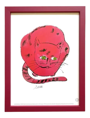 Andy Warhol Estate Vintage 1991 Framed Offset Lithograph Print " Sam " 1954