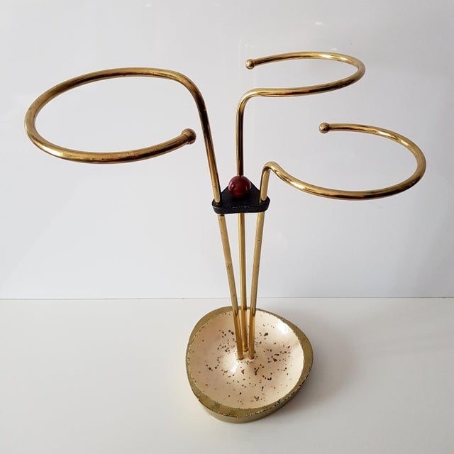 Brass German Mid-Century Modern Umbrella Stand, 1950s For Sale - Image 8 of 10