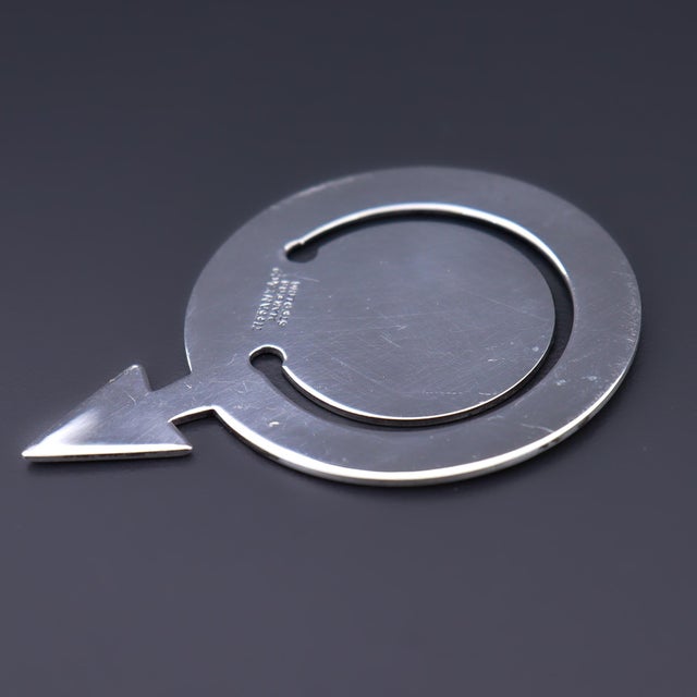Vintage Tiffany & Co. Sterling Silver 'Male' or 'Mars Symbol' Bookmark For Sale - Image 10 of 13