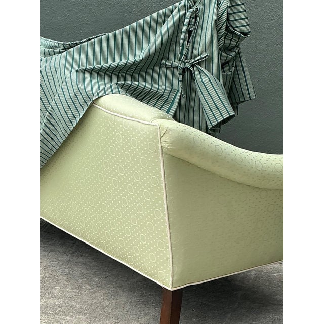 Vintage Striped Slip Covered Camelback Loveseat For Sale - Image 15 of 18